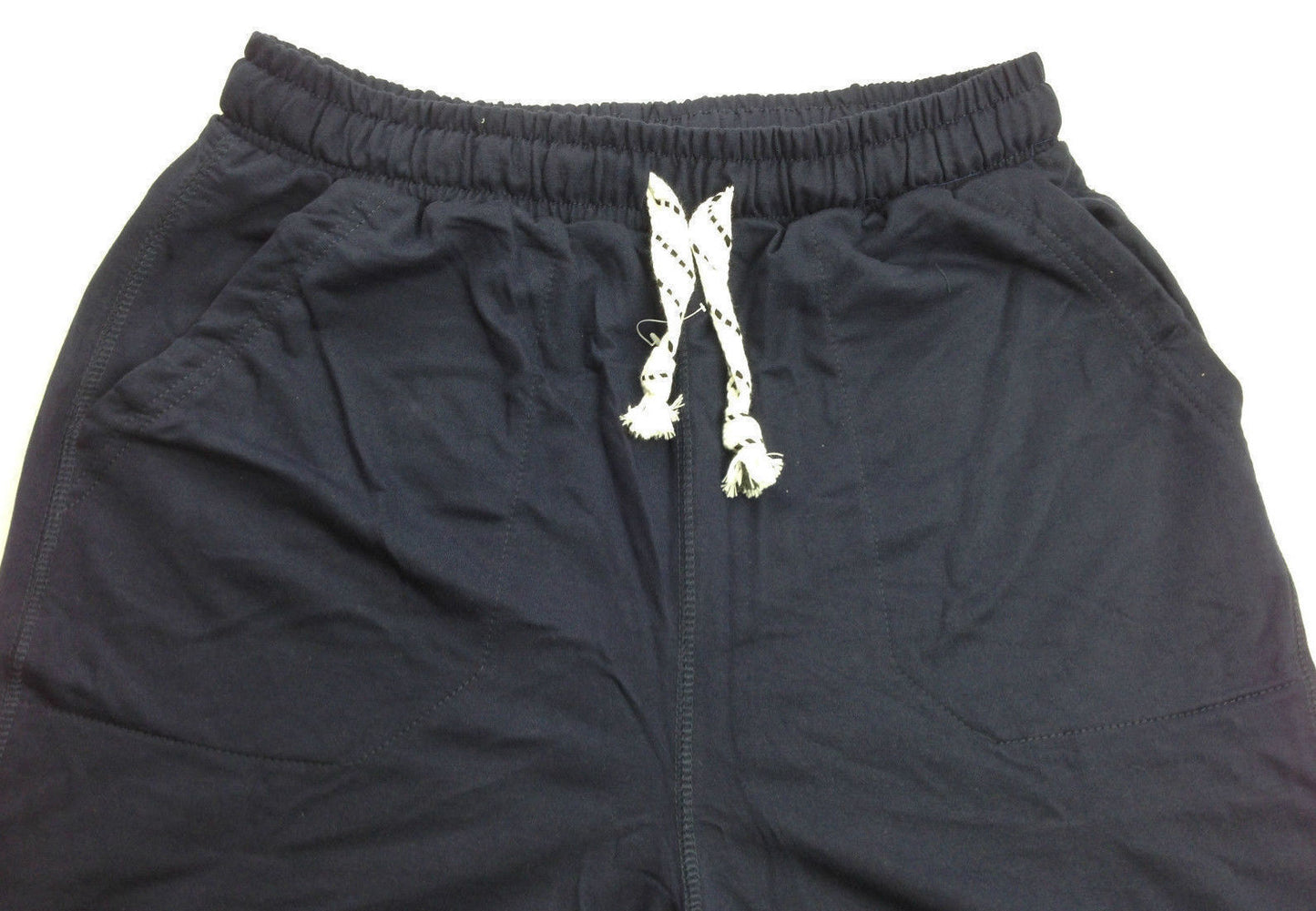 Mens Skinny TRACK PANTS Slim Cuff Trousers Gym Trackies Sport Bottoms Joggers - Navy (Polyester) - XL