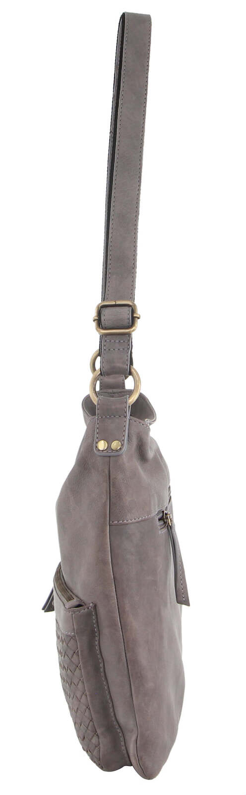 Pierre Cardin Woven Leather Ladies Cross-Body Bag Handbag