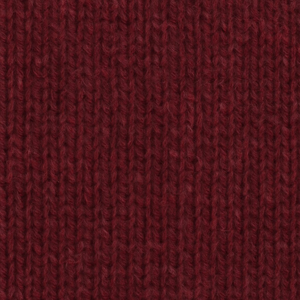100% SHETLAND RAGG WOOL CREW Round Neck Knit JUMPER Pullover Mens Sweater Knitted - Burgundy - S