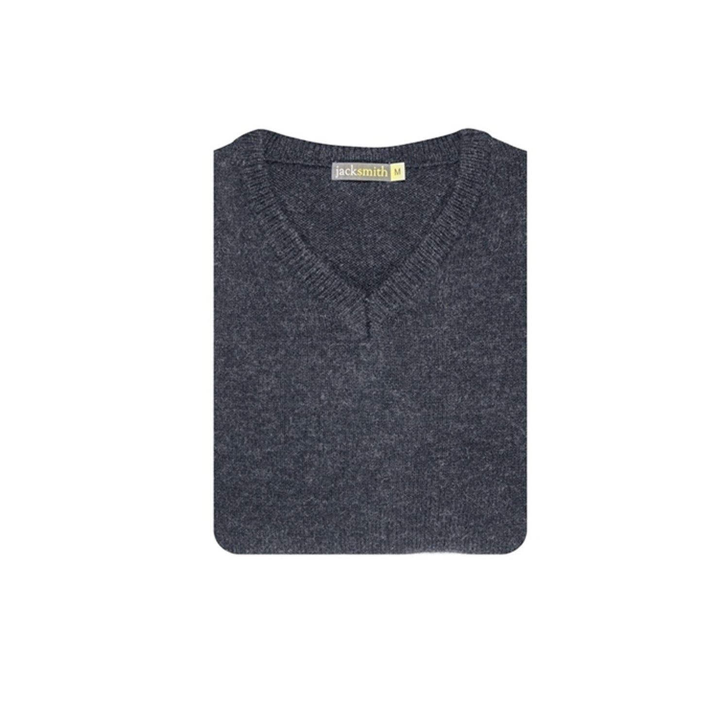 100% Shetland Ragg Wool V Neck Knit Jumper Pullover Mens Sweater Knitted - Navy - 3XL
