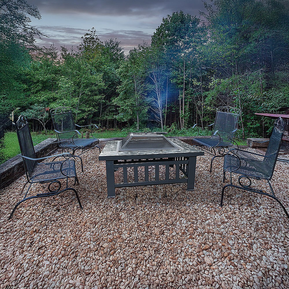 18 Square Metal Fire Pit Outdoor Heater