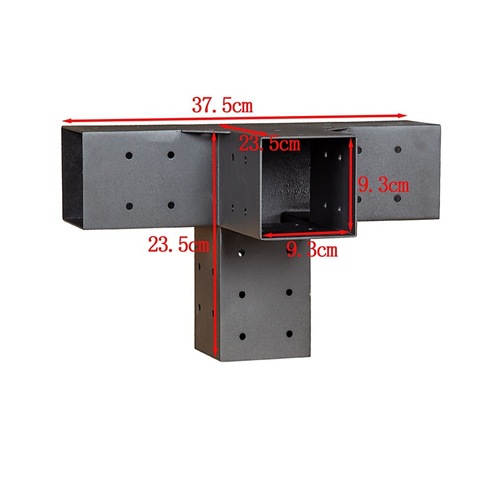 Roof Pergola Gazebo Shed Matte Black Steel Brackets DIY Kits