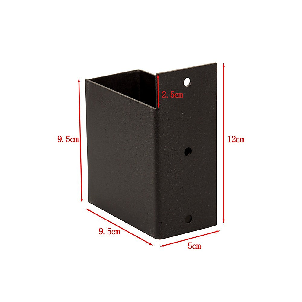 Roof Pergola Gazebo Shed Matte Black Steel Brackets DIY Kits