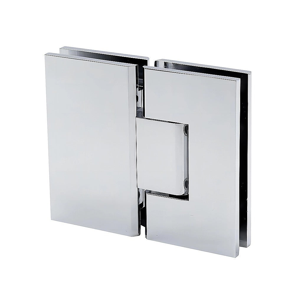 120cm Frameless Glass Bath Screen with Stainless Steel Brackets - Chrome