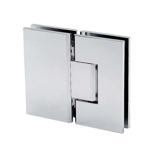 120cm Frameless Glass Bath Screen with Stainless Steel Brackets - Chrome