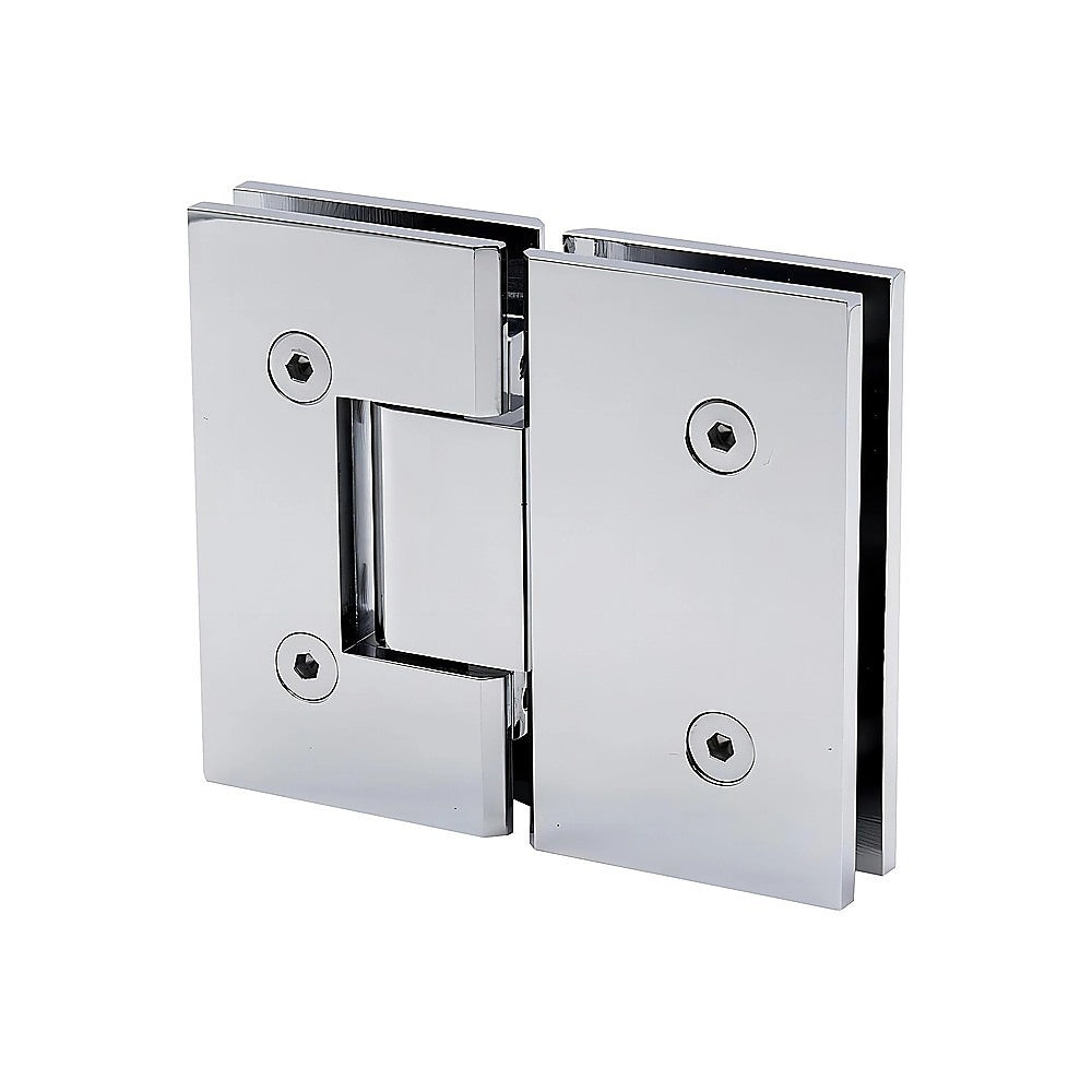 120cm Frameless Glass Bath Screen with Stainless Steel Brackets - Chrome