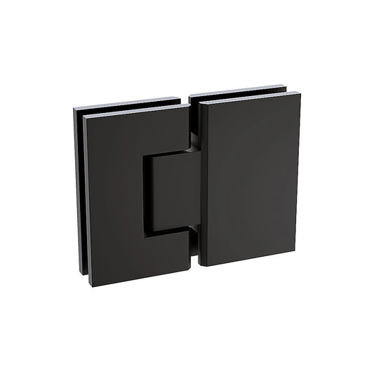 120cm Frameless Glass Bath Screen with Stainless Steel Brackets - Black