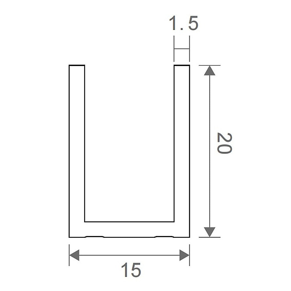 100x200cm Glass Shower Screen with White Wall & Floor Channel