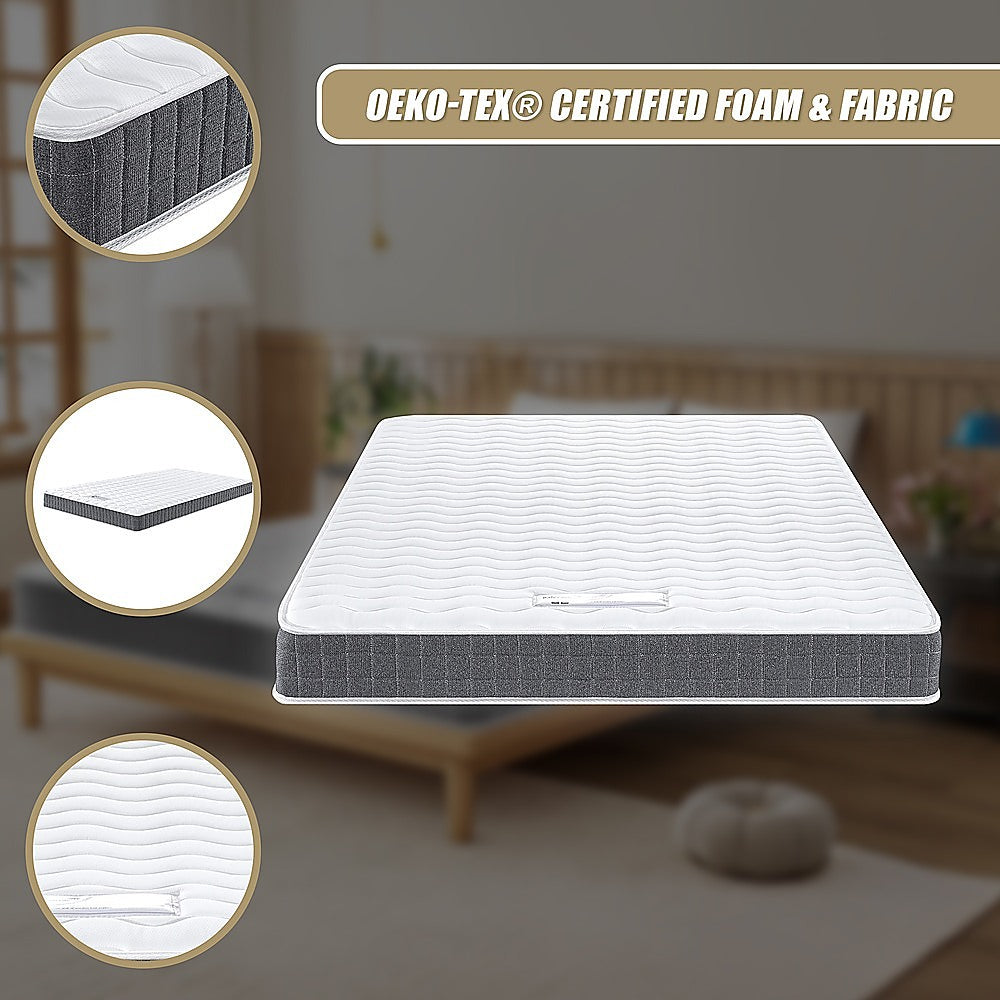 PALERMO Double Memory Foam Mattress - OEKO-TEX & CertiPUR-US Certified