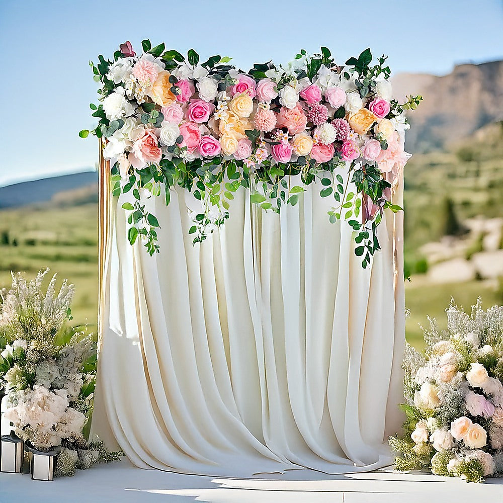 1M Artificial Flower Runner Arrangement Panel Wall Rose DIY Wedding Party D鑼卌or