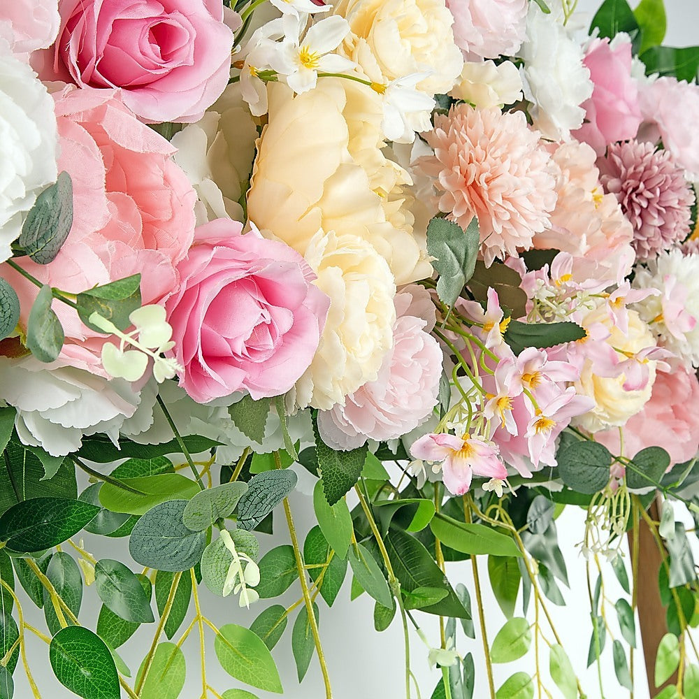 1M Artificial Flower Runner Arrangement Panel Wall Rose DIY Wedding Party D鑼卌or