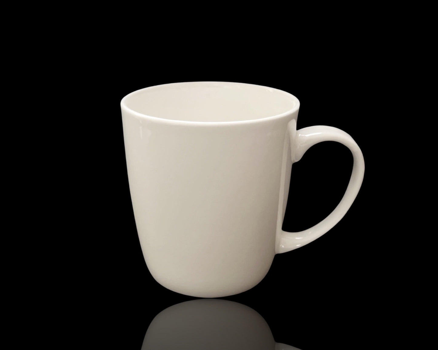 bulk 36 White Fine Bone China Mug White 350ml