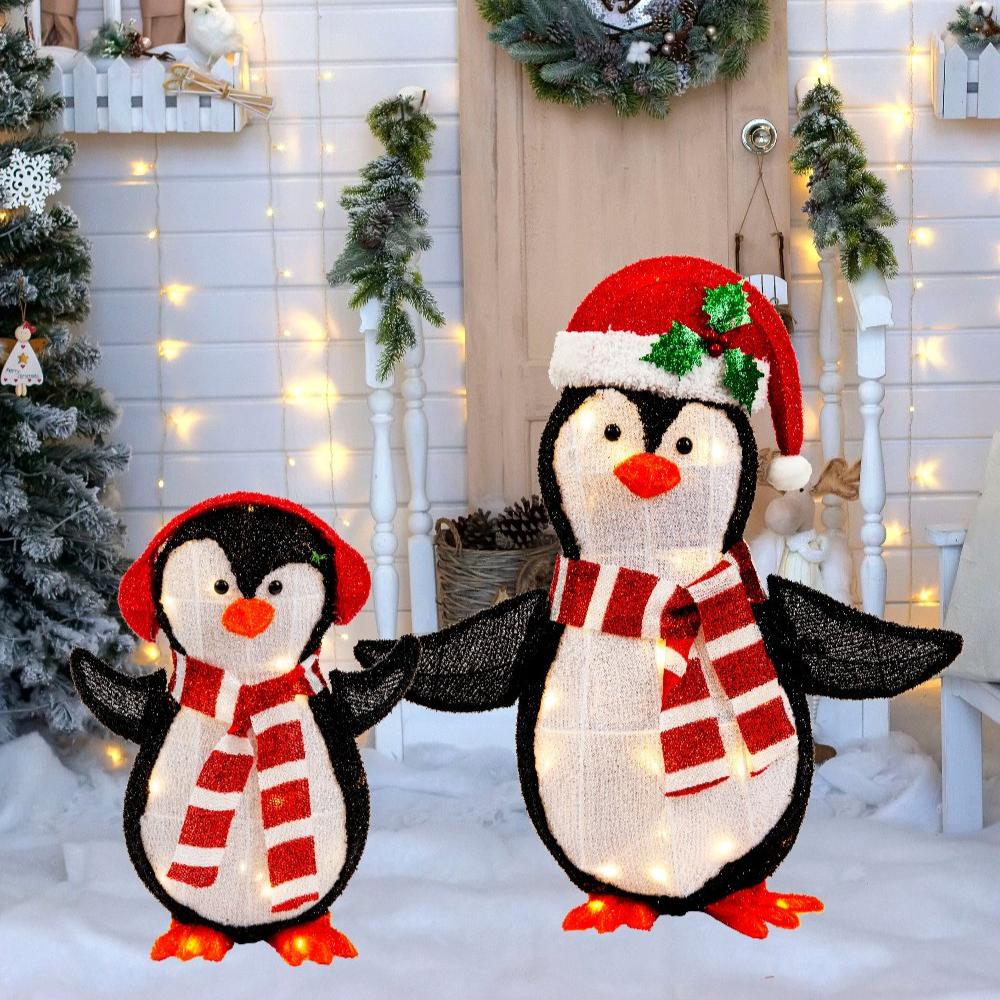 LED Mesh Tinsel 3D Light Up Decoration ¨C 2 Piece Set