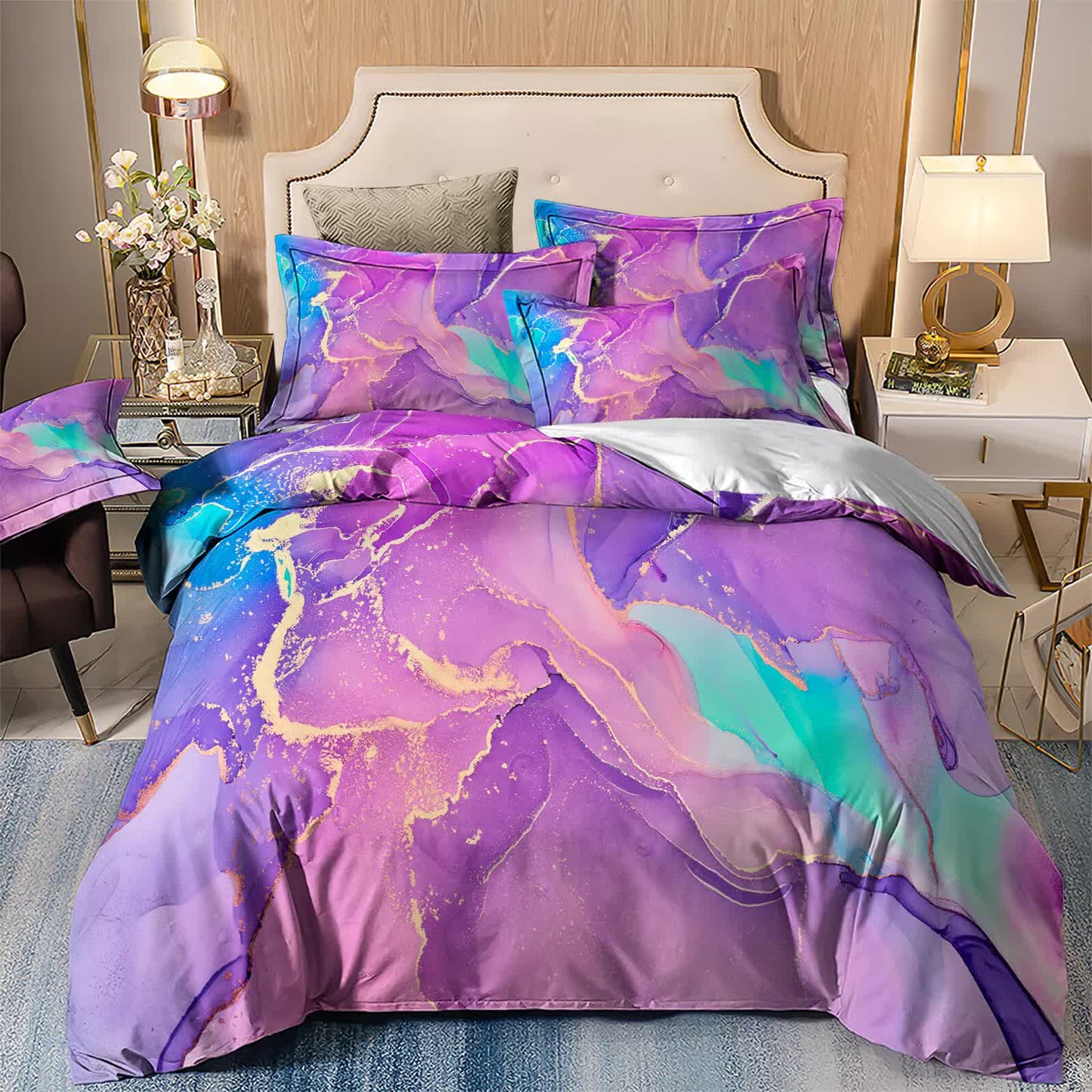 Modern Stripes Duvet Cover Set - Wrinkle-Resistant Material-Single