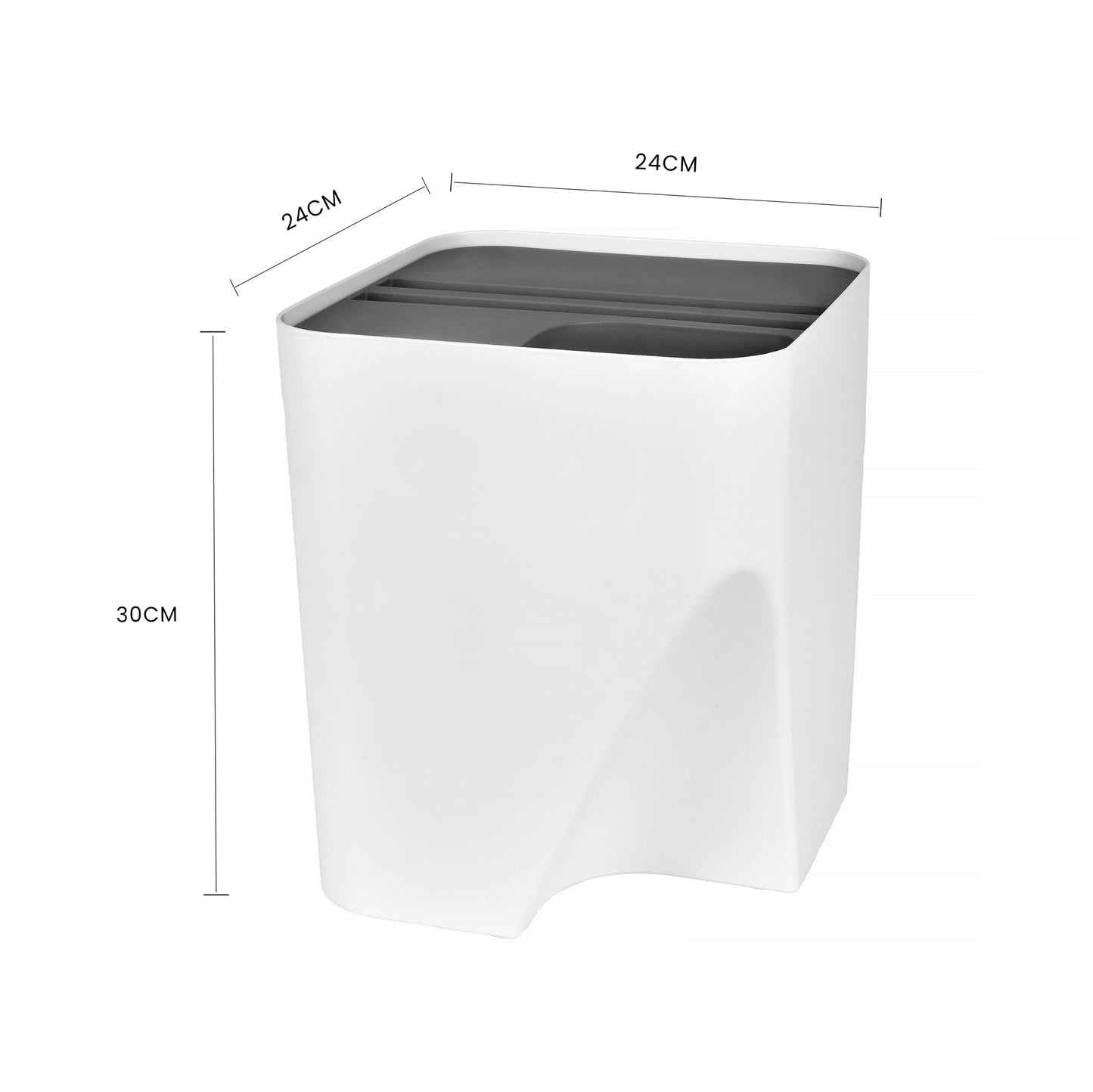 18L Stackable Plastic Kitchen Trash Bin Household Classification Storage Box