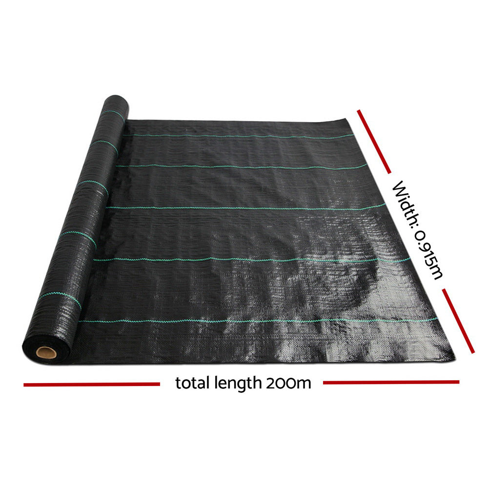 0.915x200m Weed Mat Weedmat Control Plant