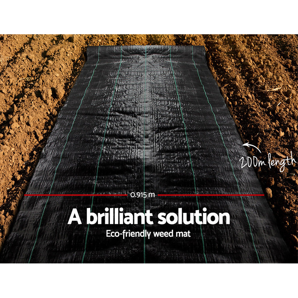 0.915x200m Weed Mat Weedmat Control Plant