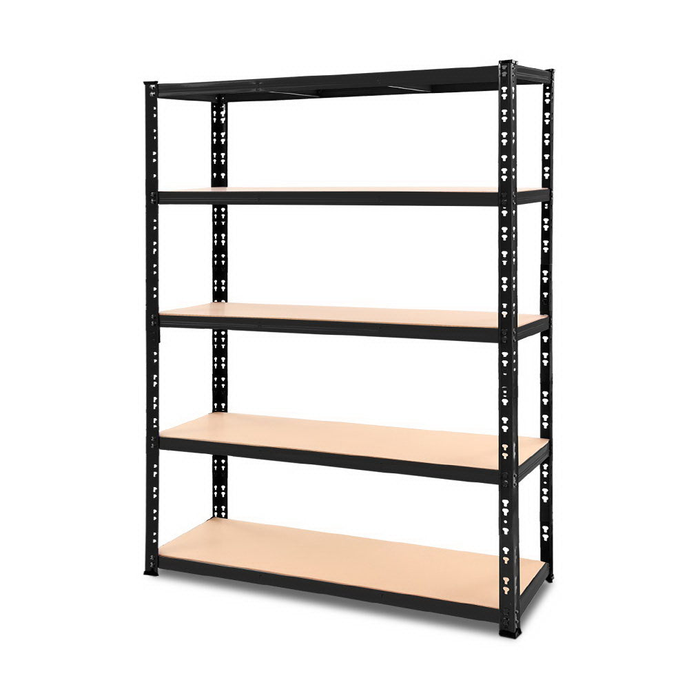 1.8M Garage Shelving Warehouse Rack Pallet Racking Storage Shelve Black