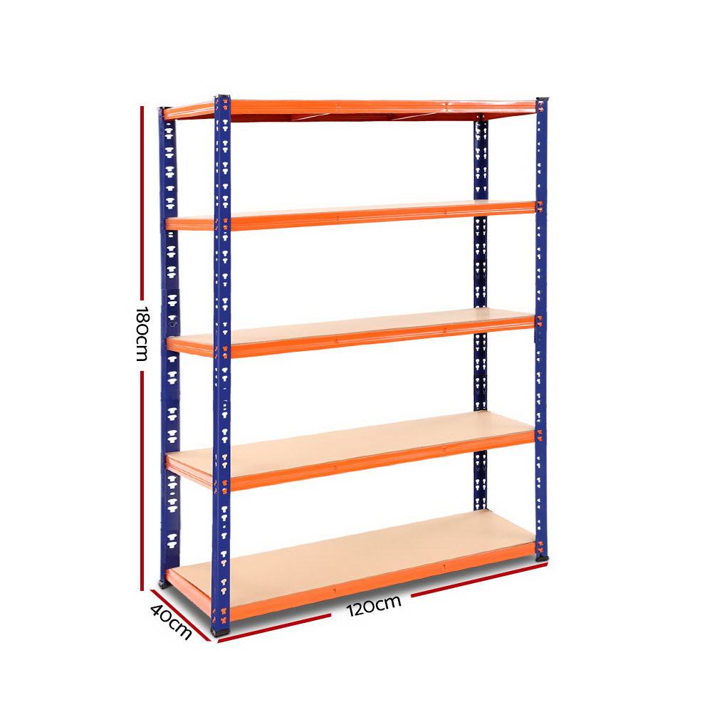 1.8M Garage Shelving Warehouse Rack Pallet Racking Storage Shelve Blue