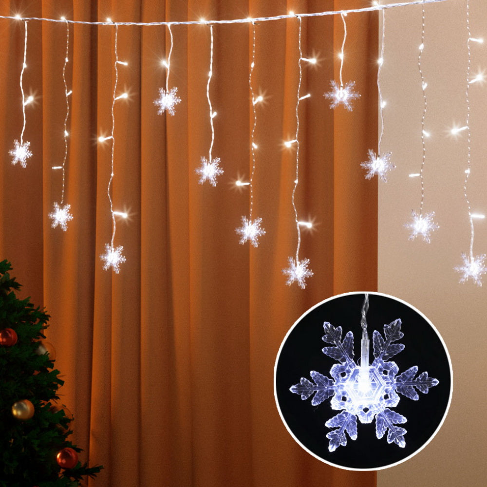 160 LED 6M Christmas Lights Icicle Light Solar Cold