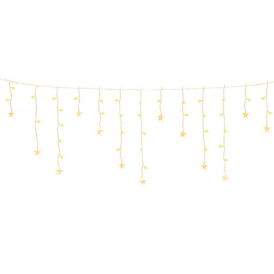 160 LED 6M Christmas Lights Icicle Light Solar Warm