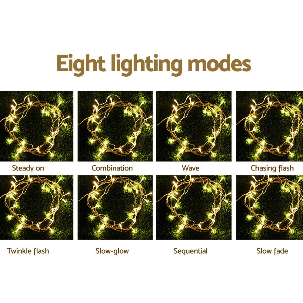 100M Christmas Lights String Fairy Light 500 LED Warm White