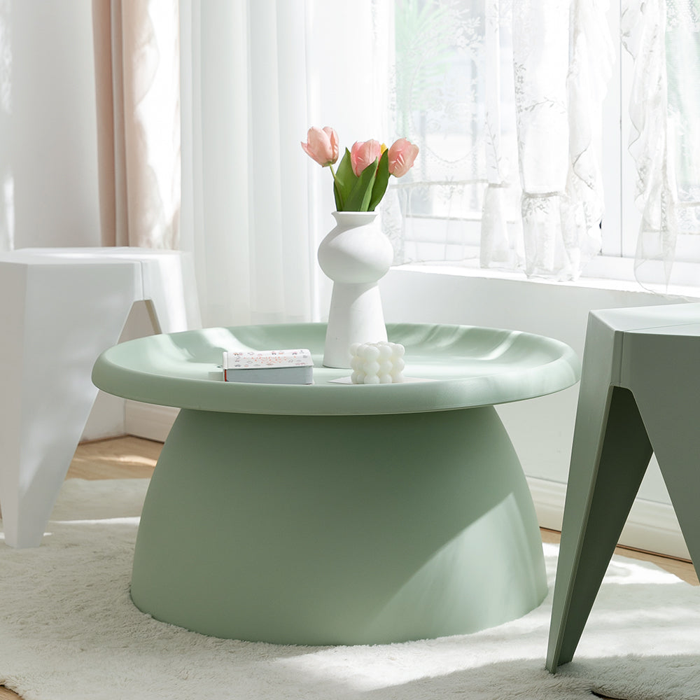 Coffee Table Round 71CM Plastic Green