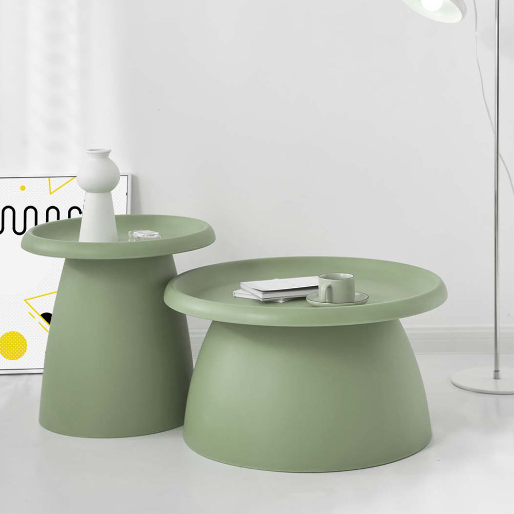 Coffee Table Round 71CM Plastic Green