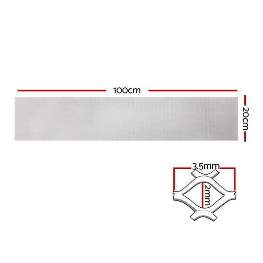 Gutter Guard Aluminium Mesh 60M 100x20cm Silver