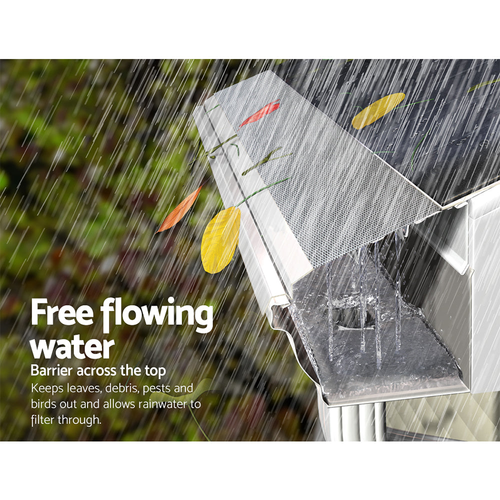 Gutter Guard Aluminium Mesh 60M 100x20cm Silver