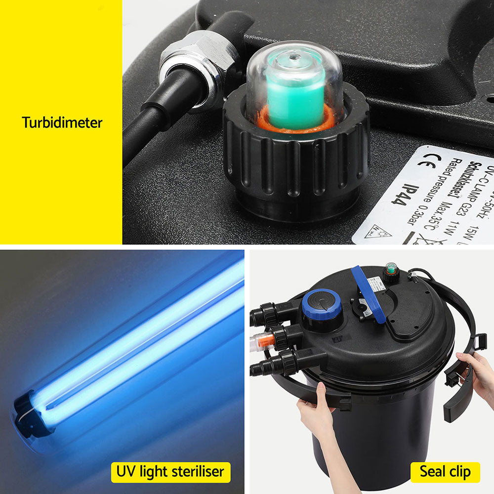 Aquarium Filter Fish Tank External Canister Water Filter 10000L/H