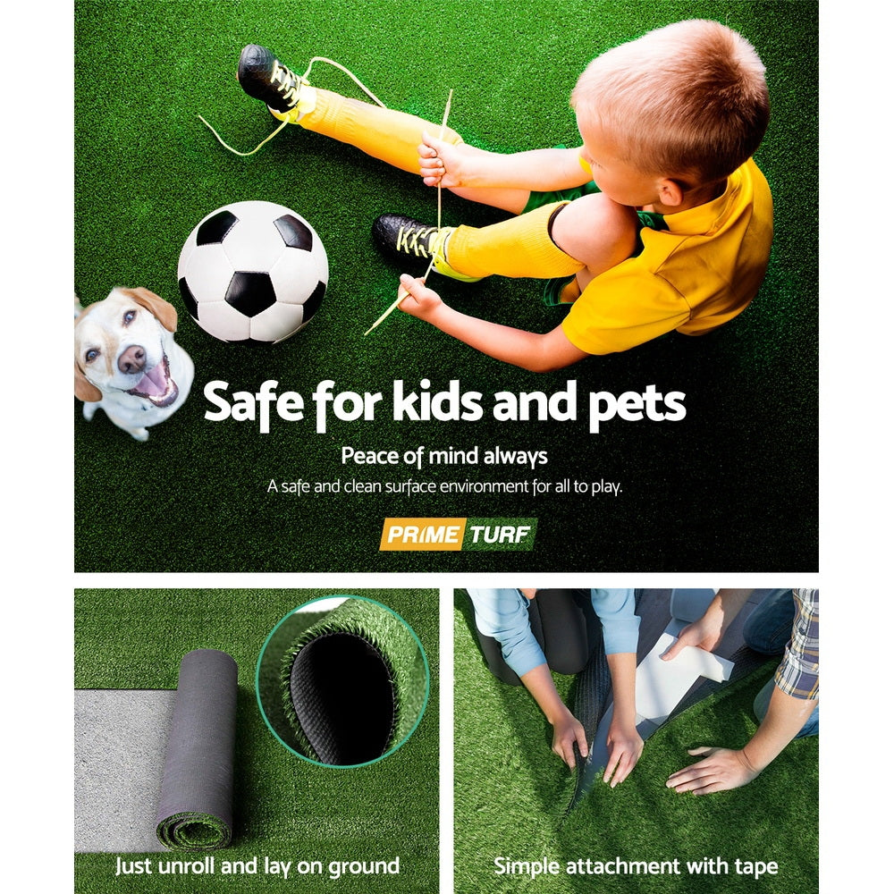 Artificial Grass 2mx5m 10mm Synthetic Fake Lawn Turf Plant Plastic Olive