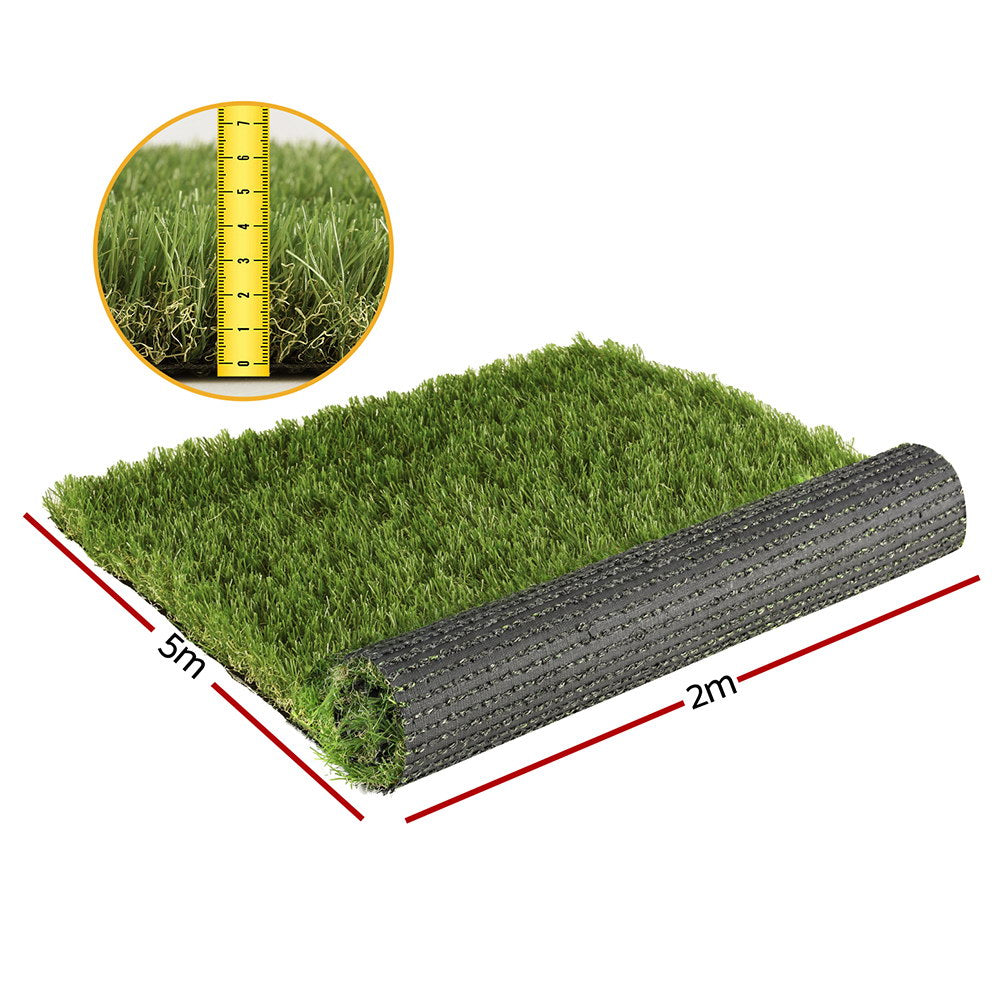 Artificial Grass 45mm 2mx5m Synthetic Fake Lawn Turf Plastic Plant 4-coloured