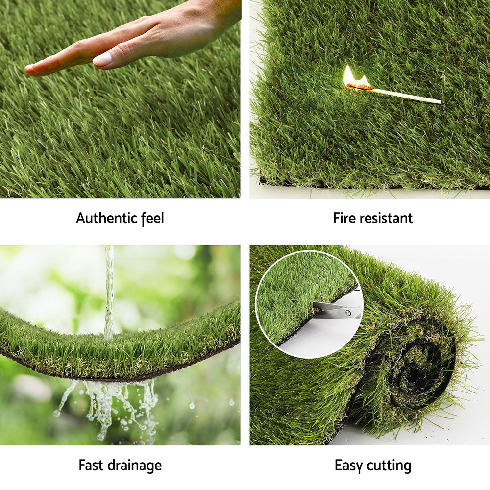 Artificial Grass 45mm 2mx5m Synthetic Fake Lawn Turf Plastic Plant 4-coloured