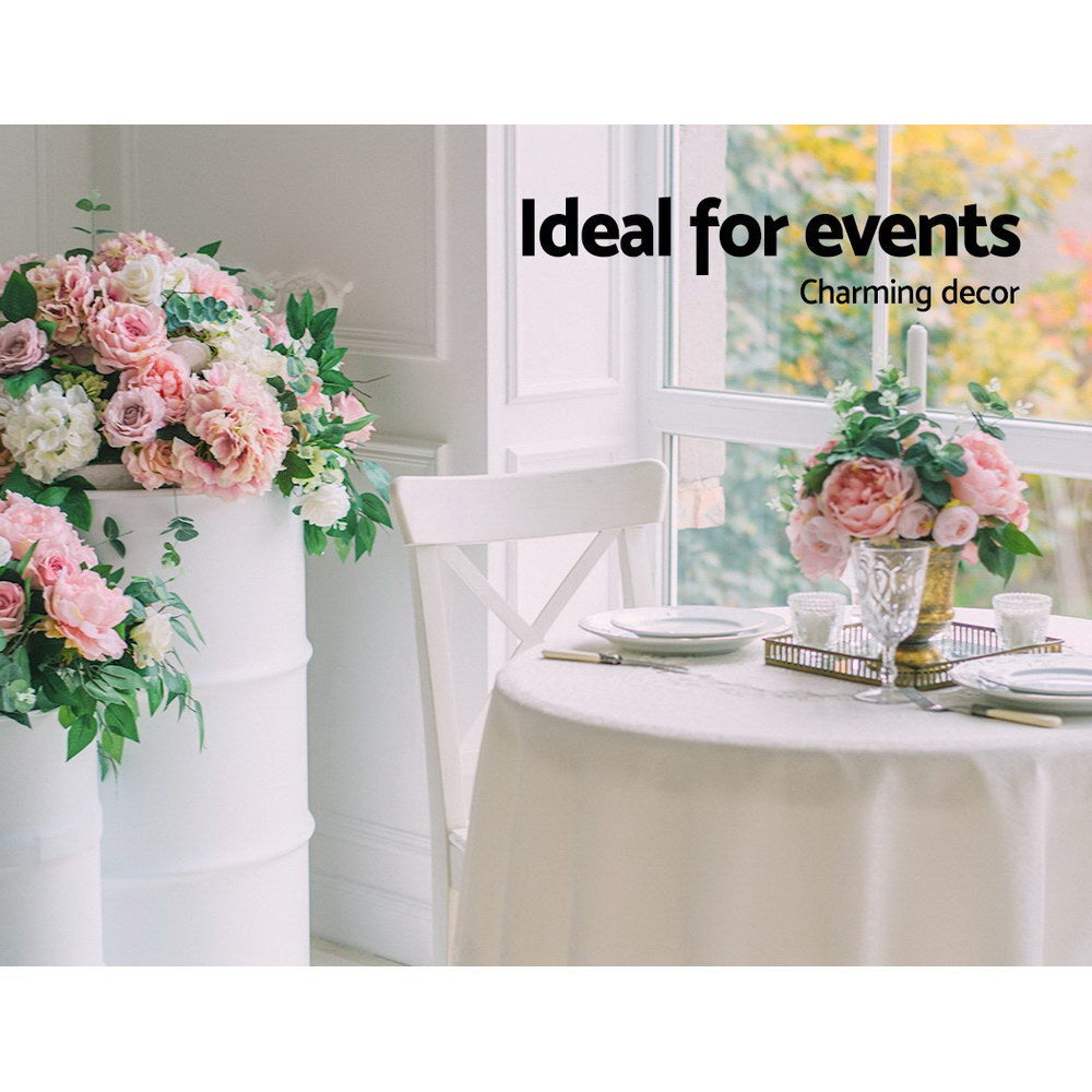 Bar Table Gas Lift Round Black