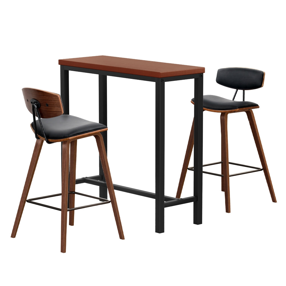 Bar Table and Stools Set Dining Desk Kitchen Chairs Cafe Pub