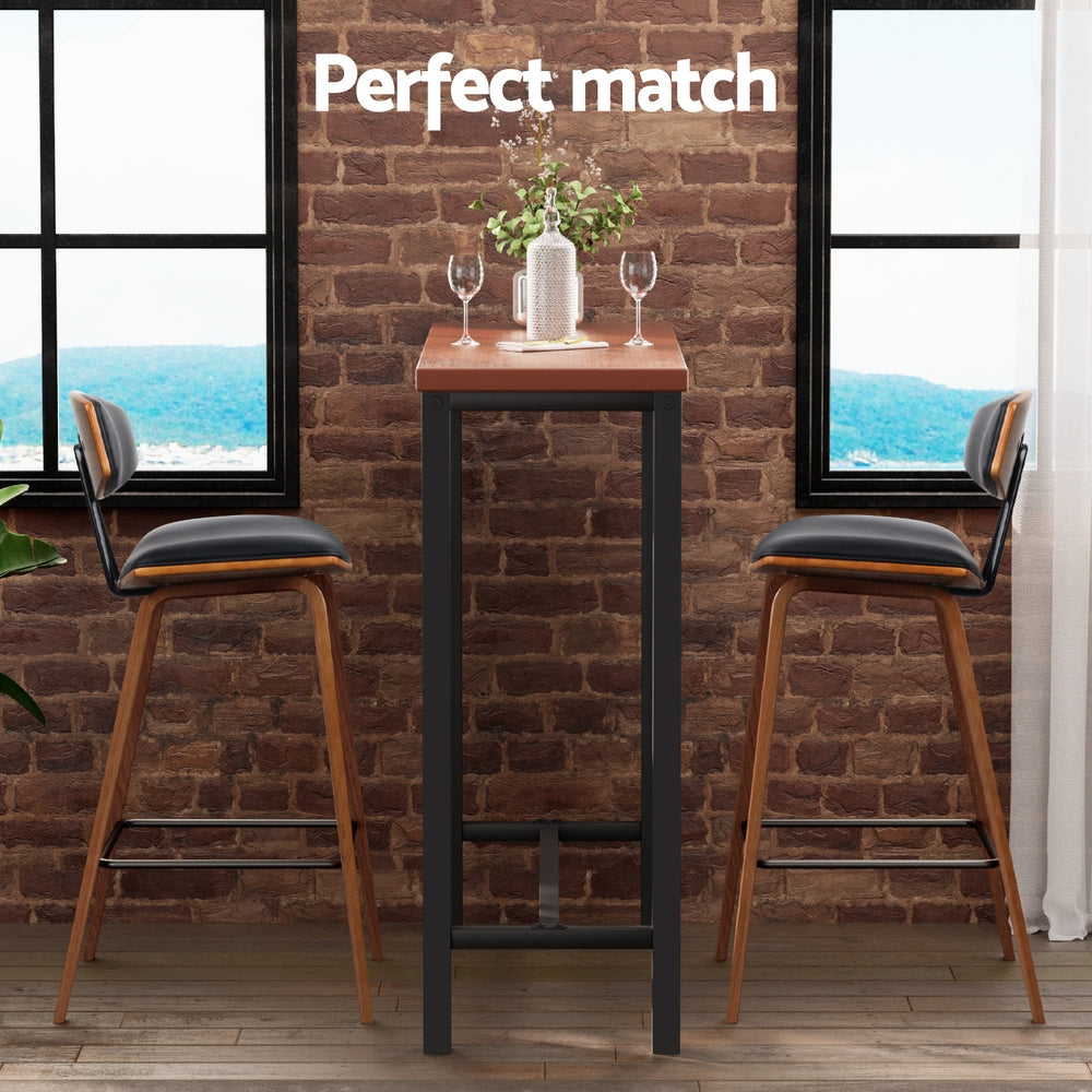 Bar Table and Stools Set Dining Desk Kitchen Chairs Cafe Pub