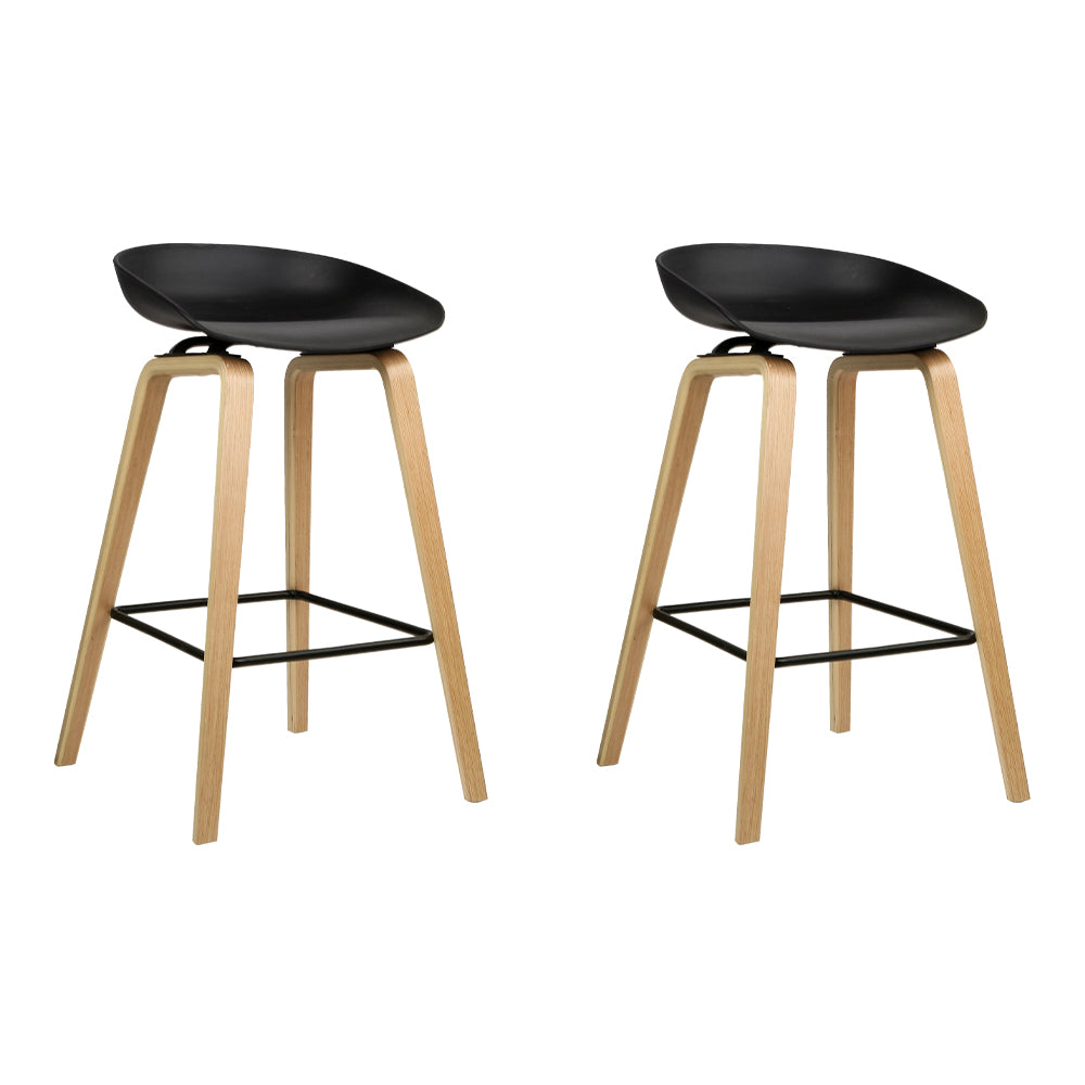 2x Bar Stools Wooden