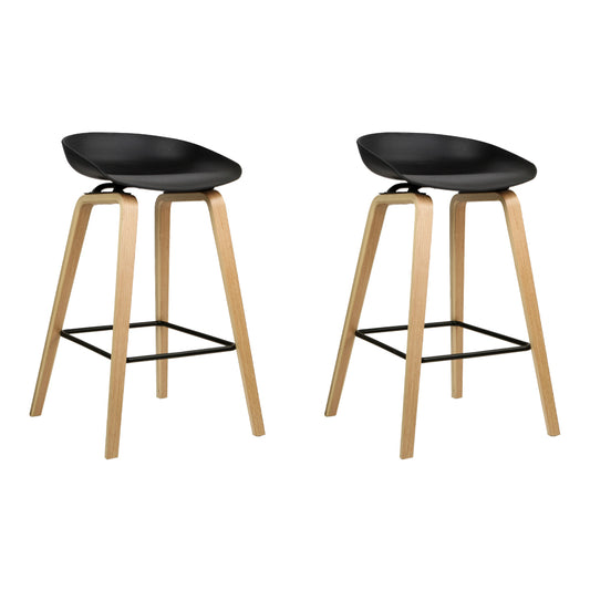 2x Bar Stools Wooden