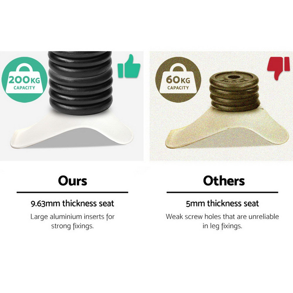 Dining Chairs Set of 4 Fabric Retro Replica DSW