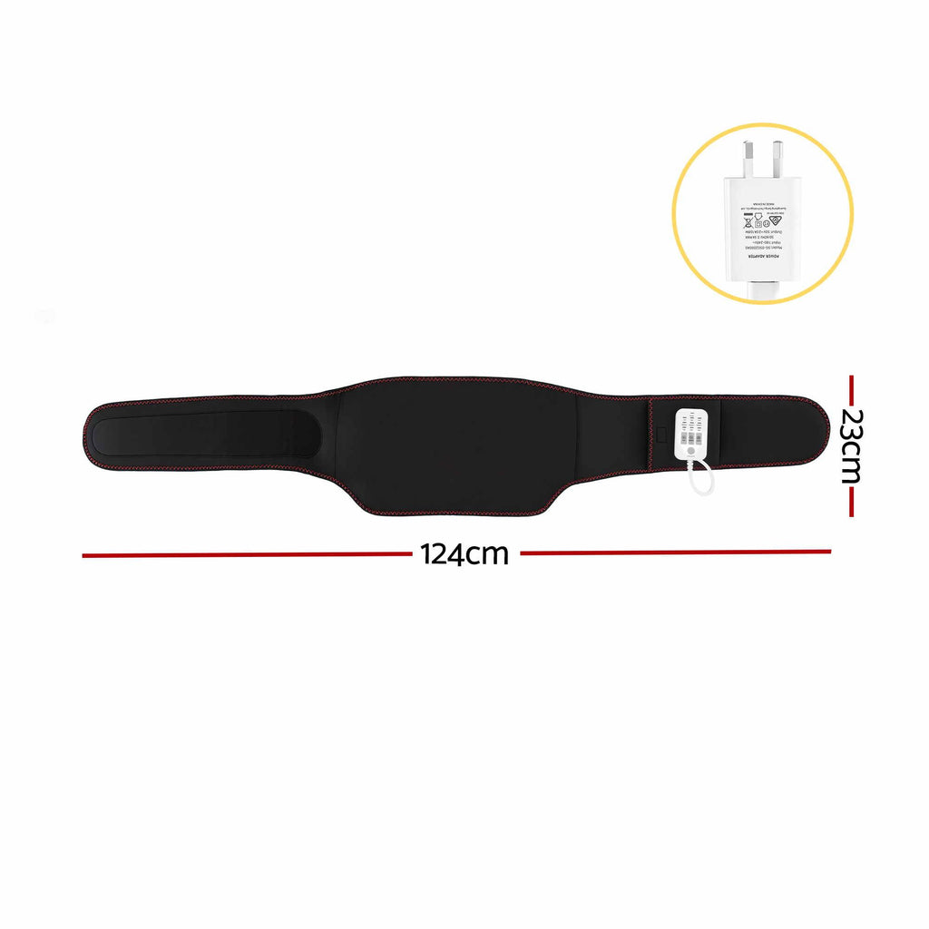 Livemor Back Massager for Sciatica Relief, Airbag Traction and Heat Lumbar Support Belt, 124cm