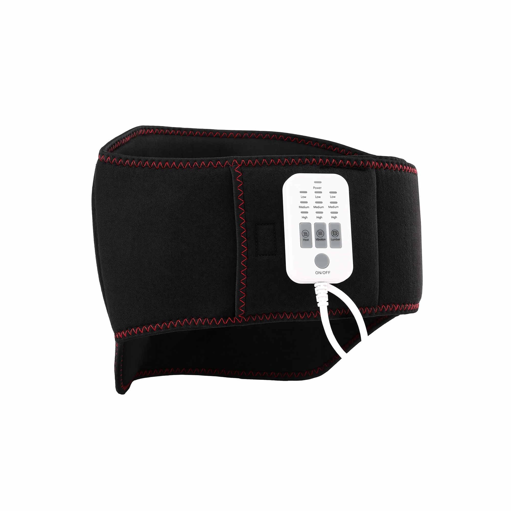 Livemor Back Massager for Sciatica Relief, Airbag Traction and Heat Lumbar Support Belt, 124cm