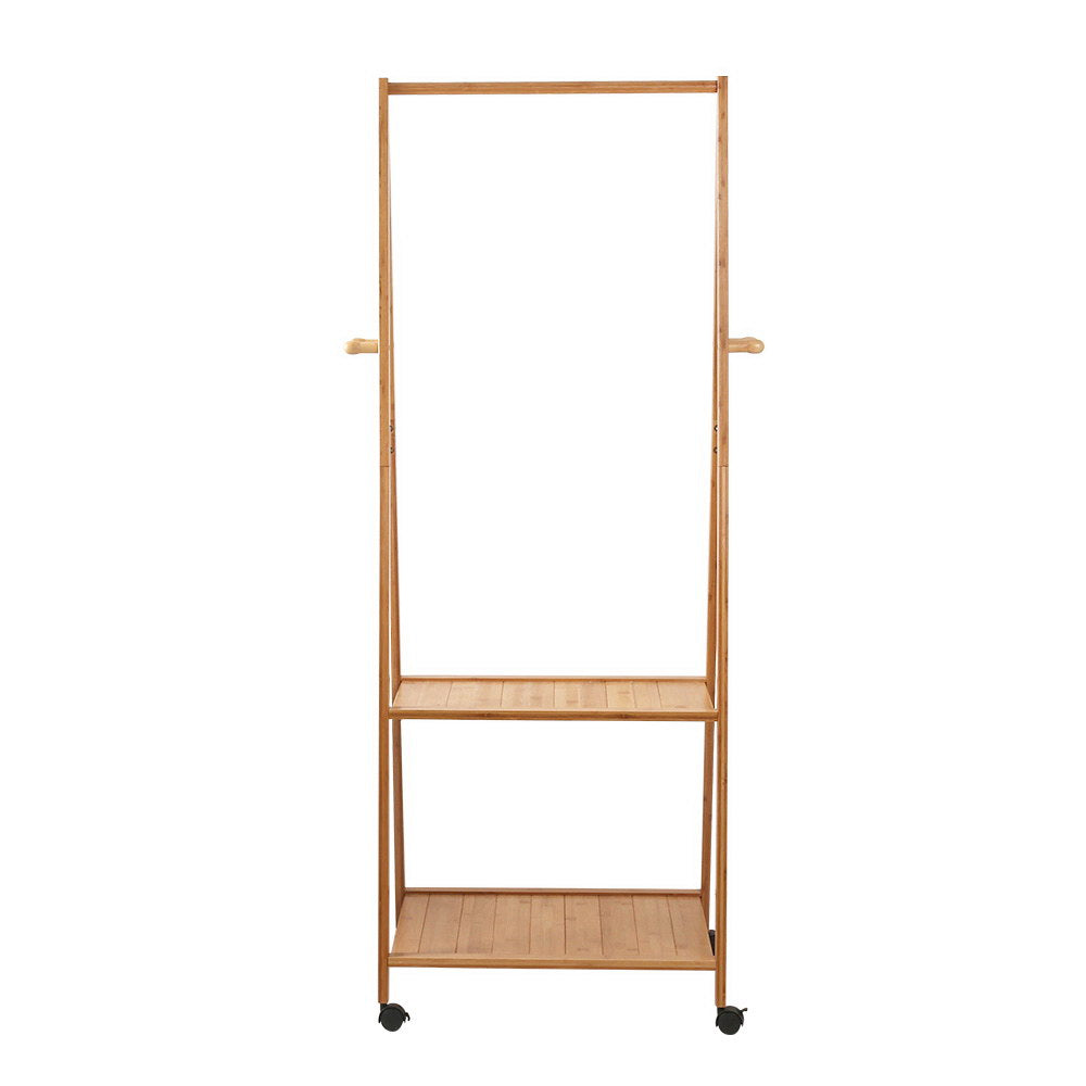 Clothes Rack Airer Coat Stand 165x59cm Wheels