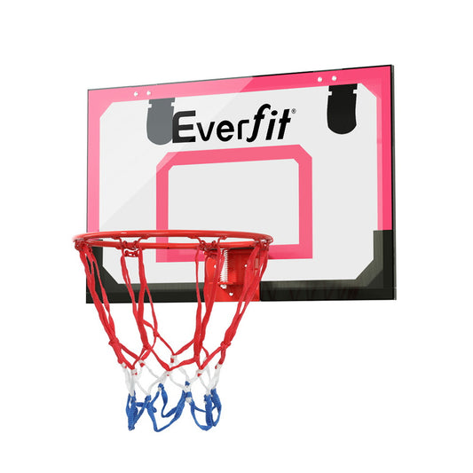 Everfit 23 Mini Basketball Hoop Backboard Door Wall Mounted Sports Kids Red