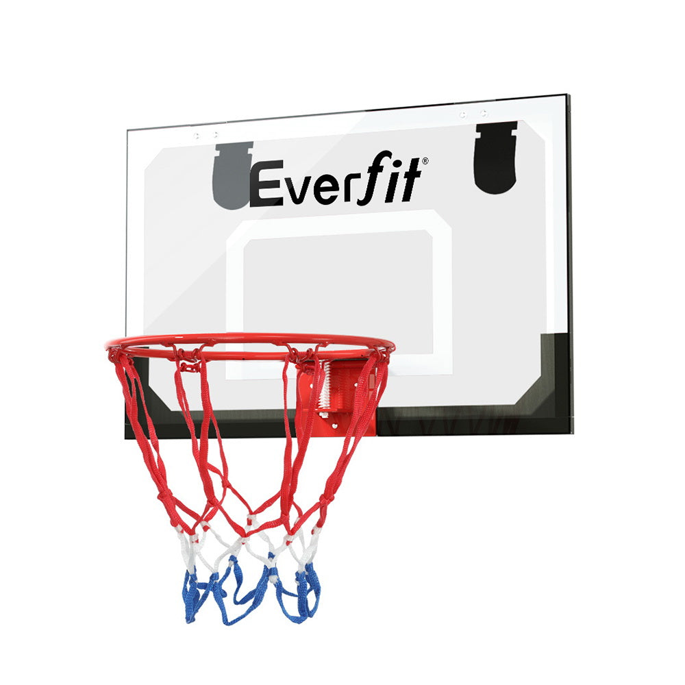 Everfit 23 Mini Basketball Hoop Backboard Door Wall Mounted Sports Kids Black