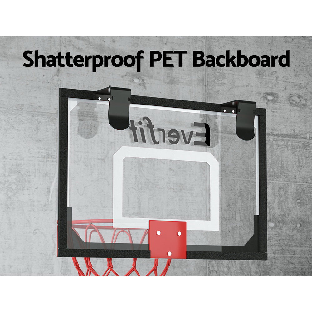 23 Mini Basketball Hoop Backboard Door Wall Mounted Sports Kids Black