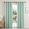 Artiss Blockout Curtains 2X 132x213cm Thermal Insulated Eyelet Drapes Green
