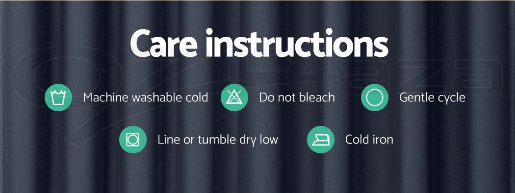 2X Blockout Curtains Eyelet 240x230cm Charcoal