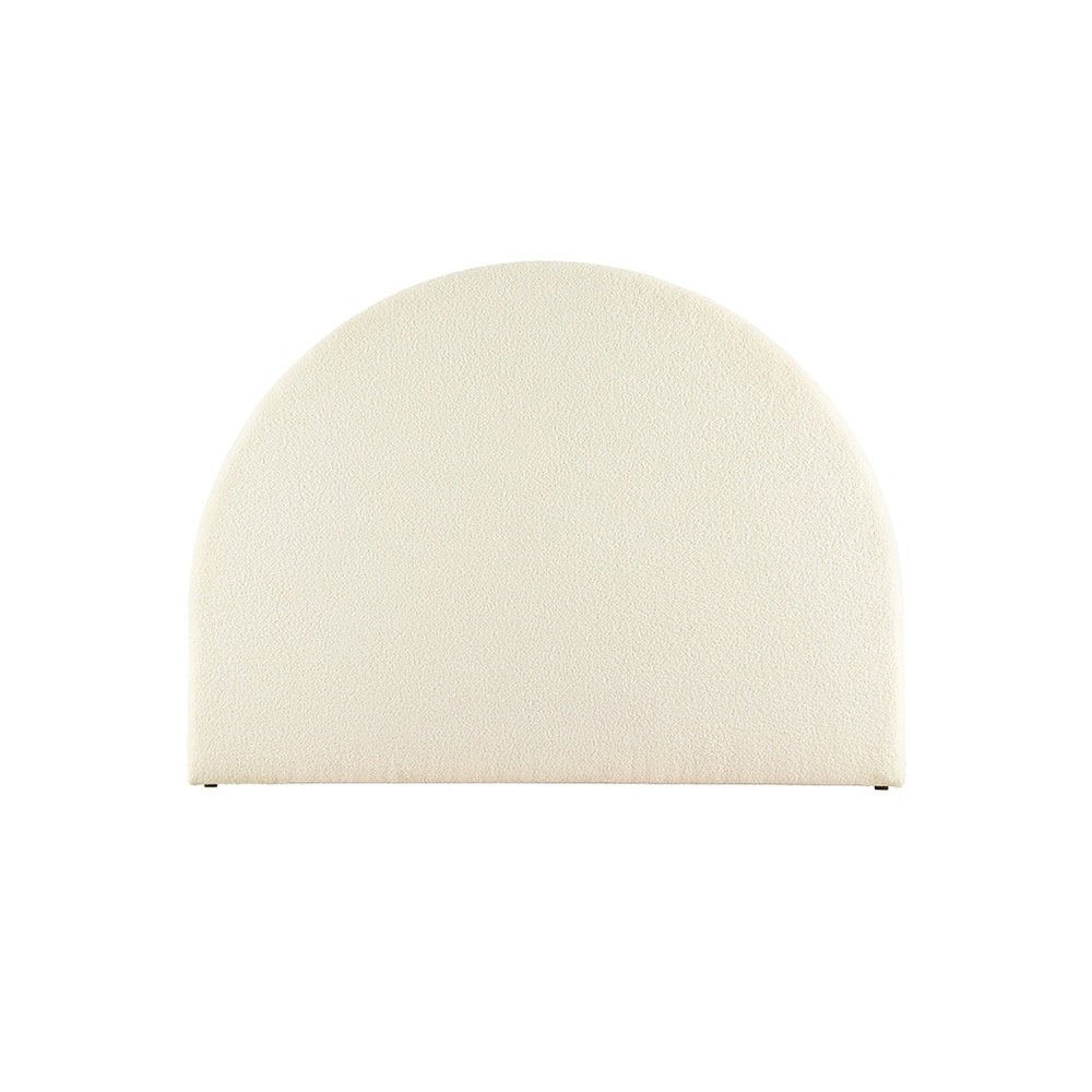 Bed Head Headboard Bed Frame Double Boucle - GREI White