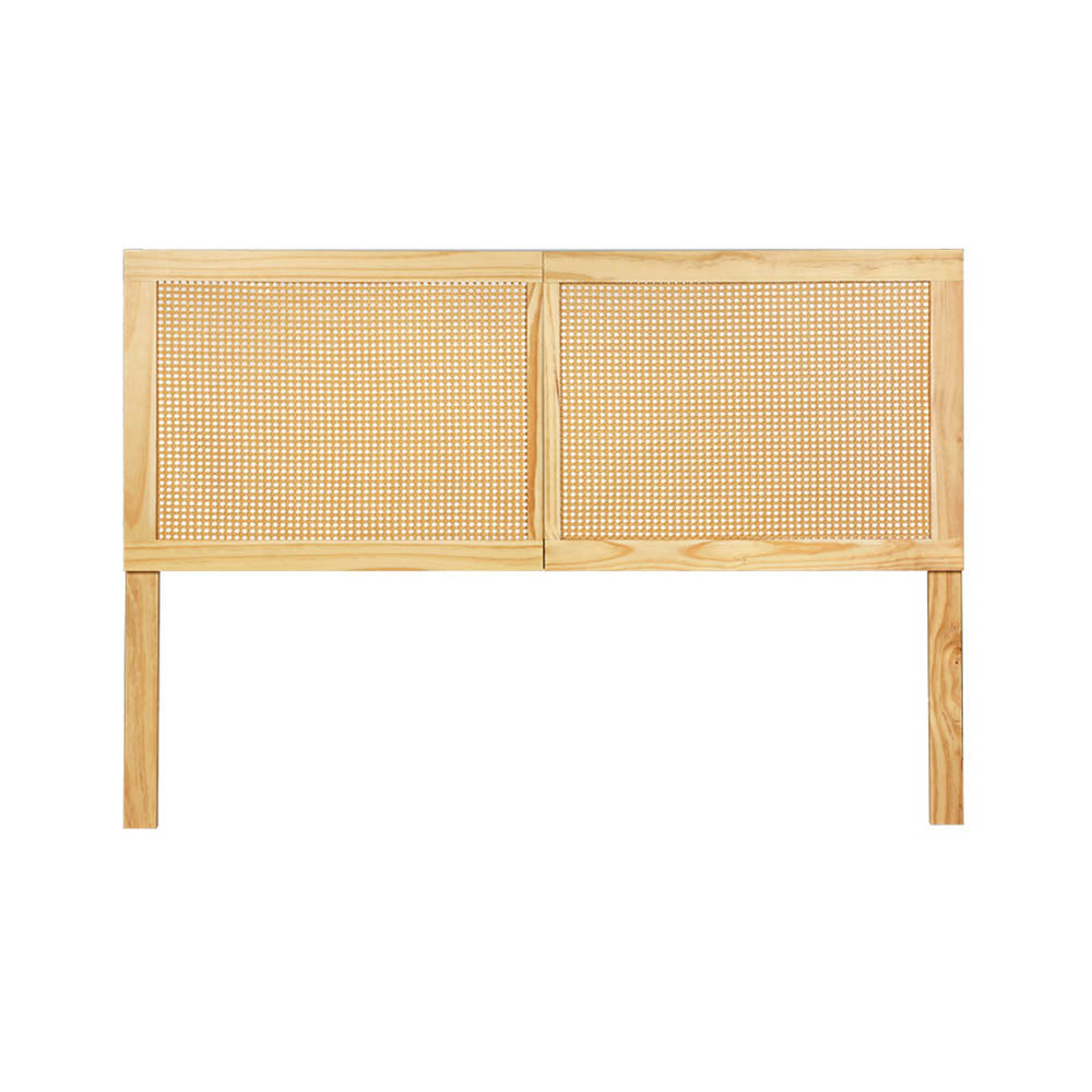Bed Head Headboard Queen Rattan - RIBO Pine